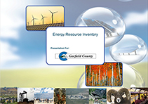 Decorative graphic illustrating Garfield County's energy plan.