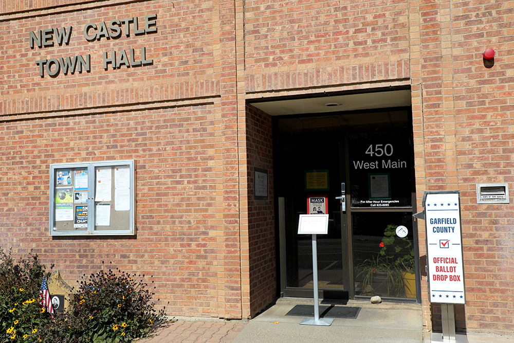 New Castle Town Hall in New Castle, Colorado.