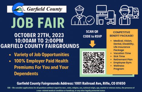 An advertisement for the Garfield County Job Fair.