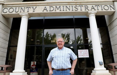 Garfield County Manager Kevin Batchelder stands in from of the Garfield County Administration building in Glenwood Springs.