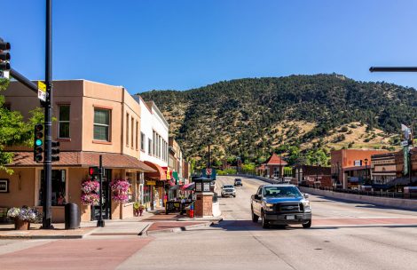 A view of downtown Glenwood Springs.