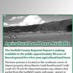 Agricultural land lease available