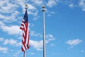 U.S. flag raised in commemoration in Rifle, Colorado